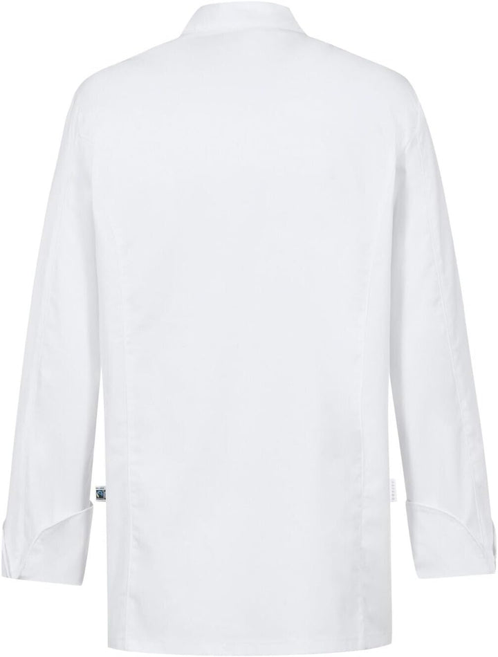 Greiff Gastro Moda Cuisine Herren Premium-Kochjacke Regular-Fit XS Weiss, XS Weiß