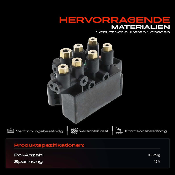 Frankberg Luftfederung Ventilblock Ventileinheit Kompatibel mit 7er G11 G12 725 730 740 745 750 760
