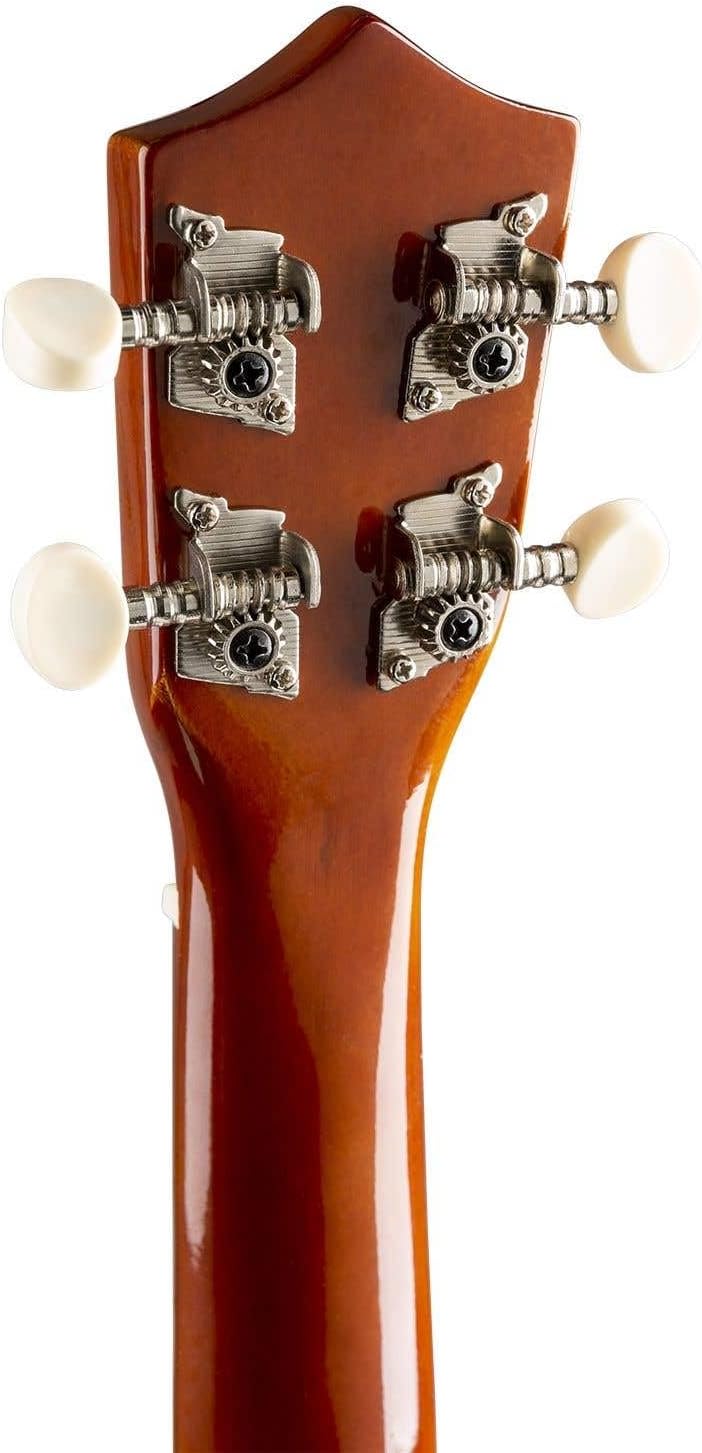 MAX UKEY Ukulele Komplett Set inkl. Plektren, digitalem Stimmgerät und Tasche, 21" mini Gitarre, Uku
