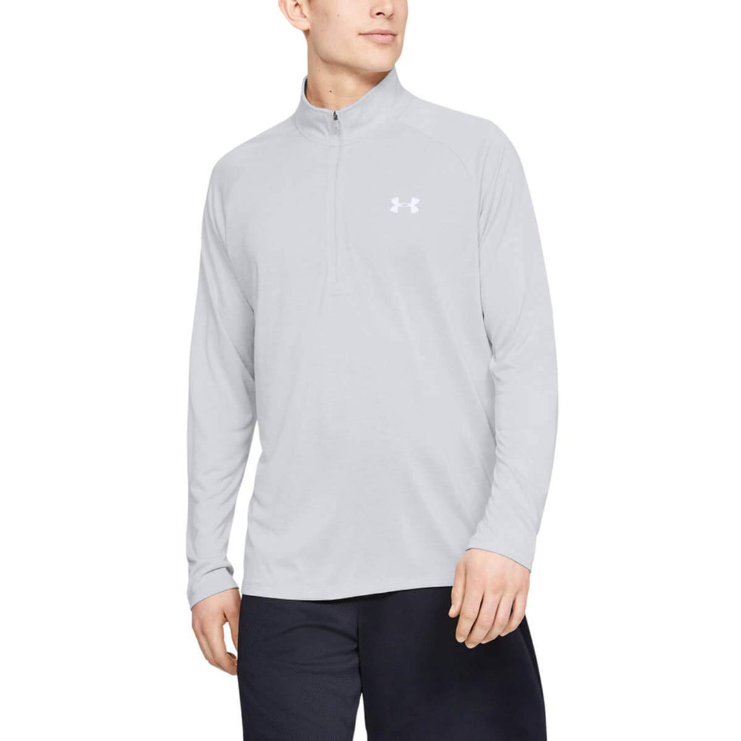 Under Armour Tech 2.0 1/2 Zip Zip Top Herren Grauweiss 4XL, Grauweiss 4XL