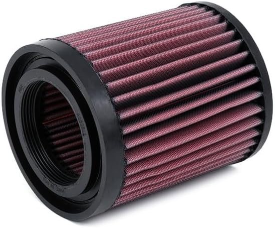 K&N E-1983 Waschbarer und wiederverwendbarer KFZ Tauschluftfilter, Rot