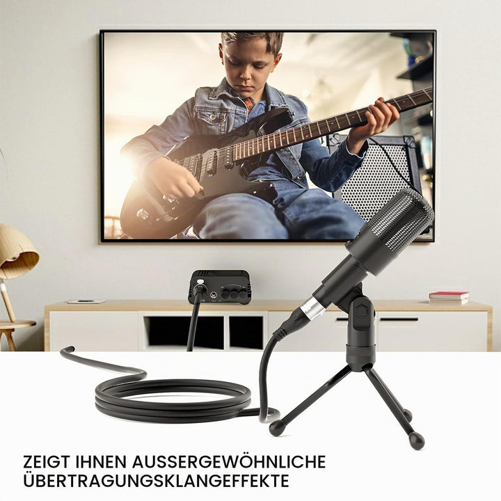 EBXYA XLR Kabel Mikrofonkabel 10M Premium 3-Pin symmetrischer XLR Stecker auf Buchse Mikrofonkabel D