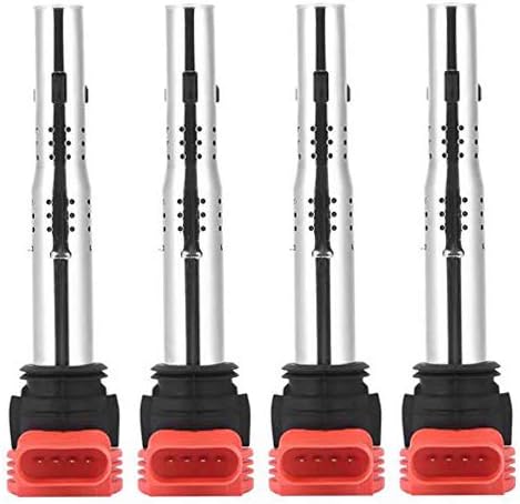 Germban 07K905715F Linke Ecke 4x Zündspule 06E905115E für A4 S4 A5 A6 S6 Alroad A7 A8 Q5 Q7 R8 2.8 3