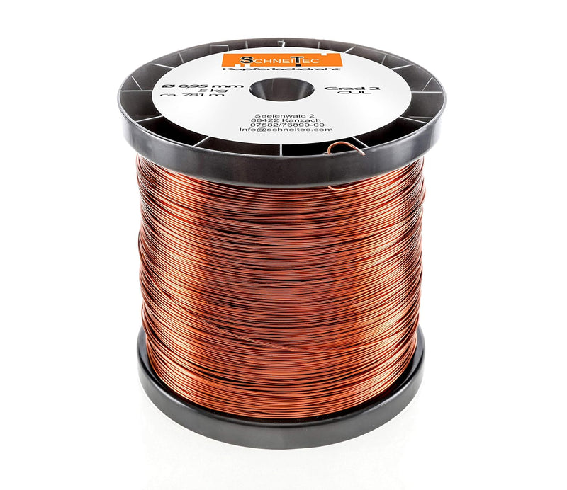 Kupferlackdraht W210 Ø 0,95 mm 5 kg CU Lackdraht Grad 2 CUL Kupferdraht Gewicht 5 Kilogramm Durchmes