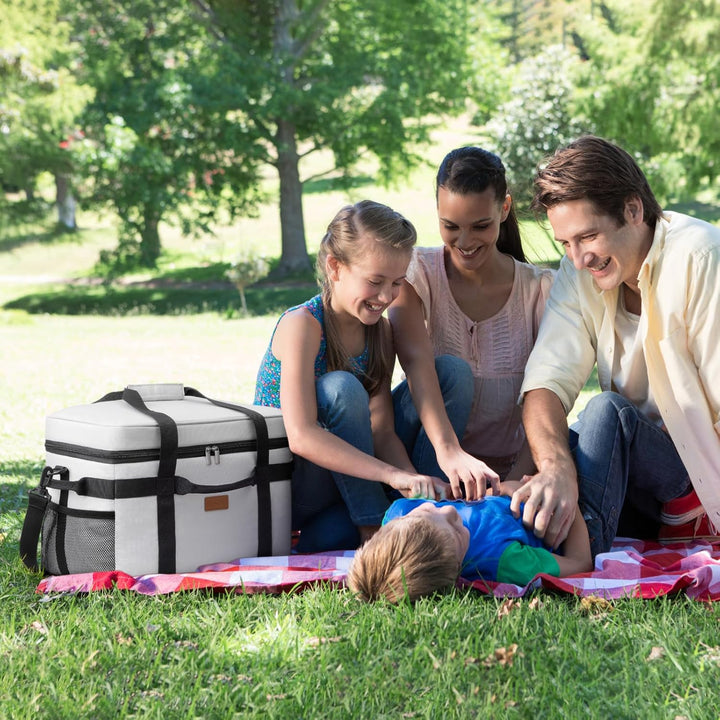 Lifewit Kühltasche 30L 50 Dosen, Faltbar Picknicktasche für Essen & Getränke, Kühlbox Tragbare Eista