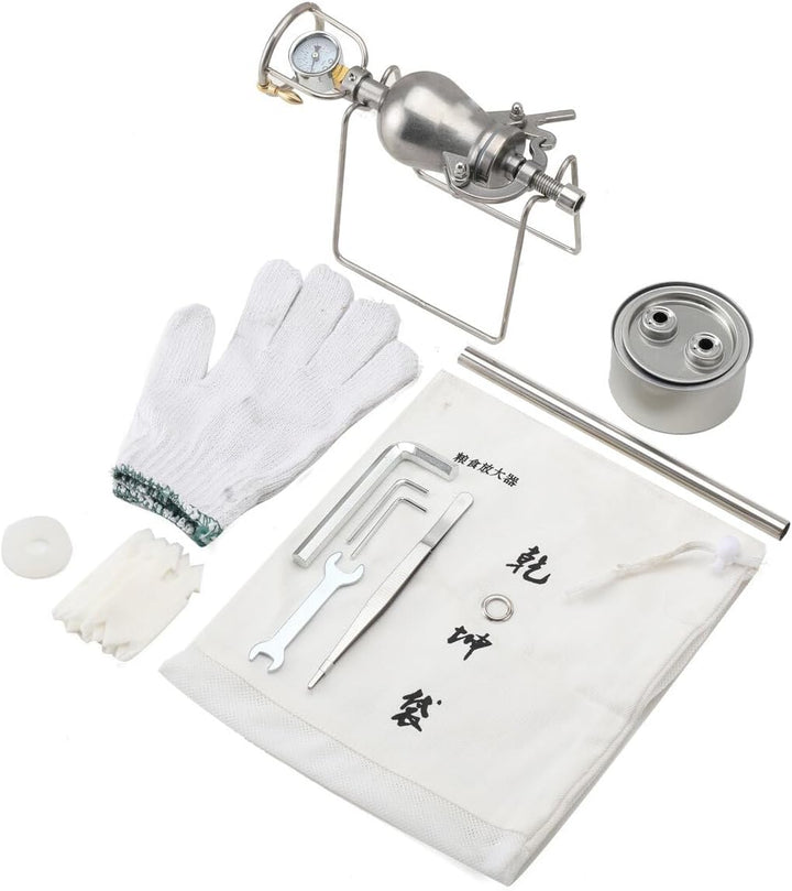 Chinesischer traditioneller Popcorn-Maker, Mini-Popcorn-Topf aus Edelstahl, Hand-Popcorn-Maschine, k