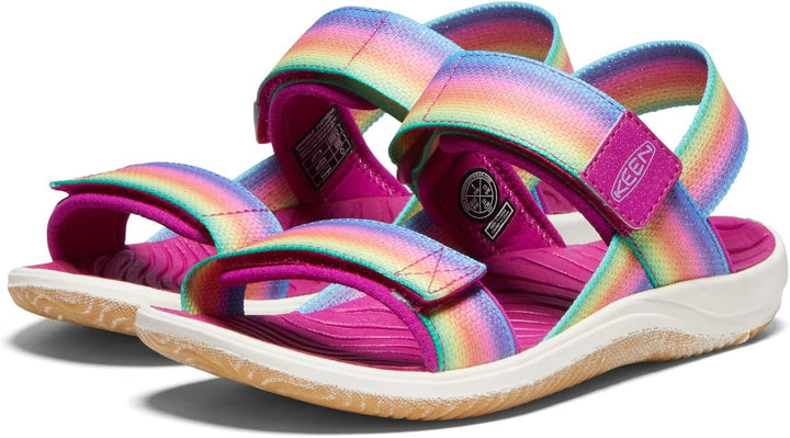 KEEN Unisex Kinder Elle Backstrap Slingback Sandalen 37 EU Rainbow Festival Fuchsia, 37 EU Rainbow F