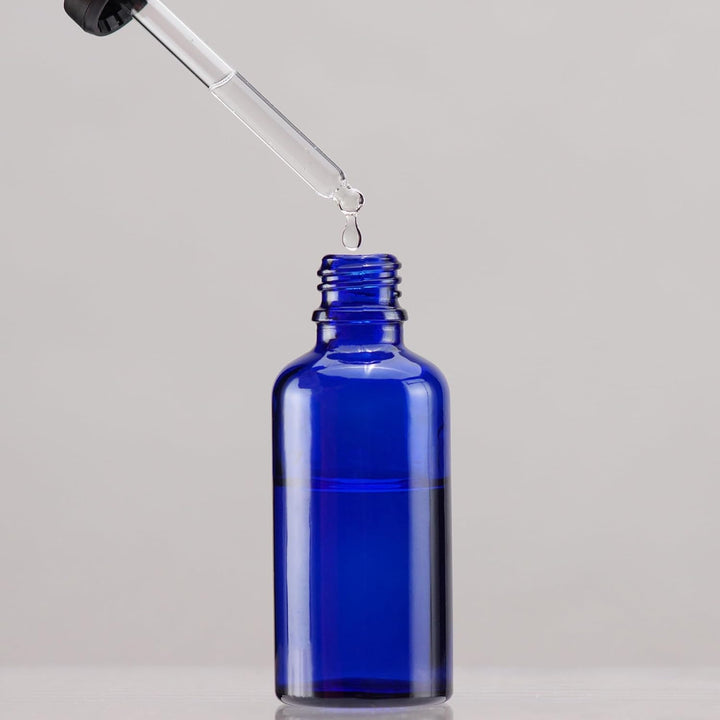 YIZHAO Pipettenflasche 30ml Blau, Apothekerflasche mit [Dropper Pipette Glas], Tinktur Flaschen für