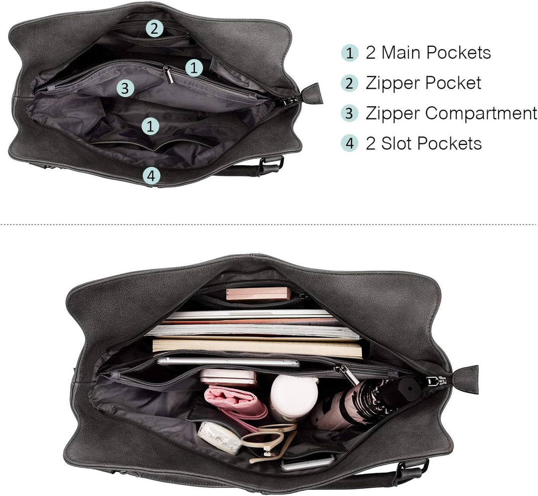 Realer Damen Handtaschen Gross Shopper Lederhandtasche Schultertasche Umhängetasche Geldbörse Hobo D