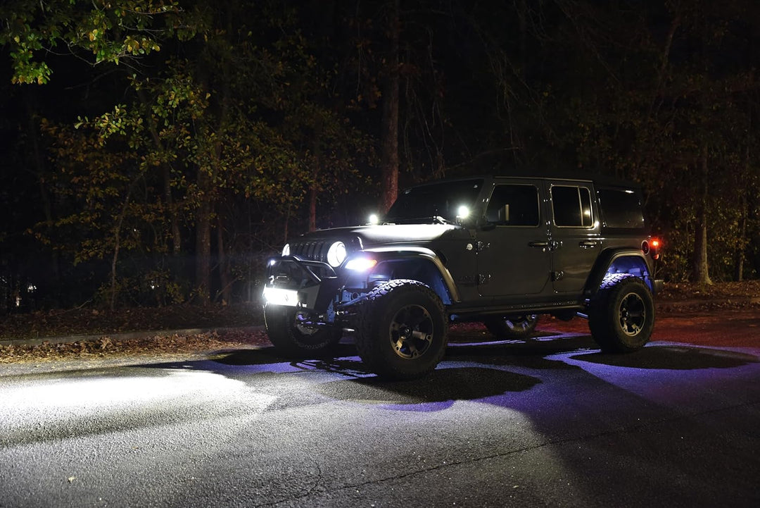 HELLA 1FA 358 176-831 LED-Fernscheinwerfer - Black Magic Cube Kit 3.2" - 12/24V - Anbau - Kabel: 500