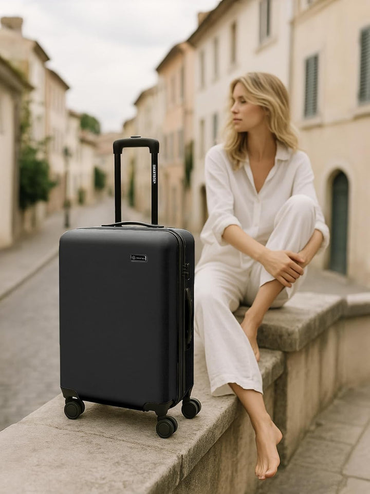Smartbox Hartschalen Kabinen-Koffer für Damen &amp; Herren | Kleiner Trolley 40 x 23 x 55 cm aus hochwer