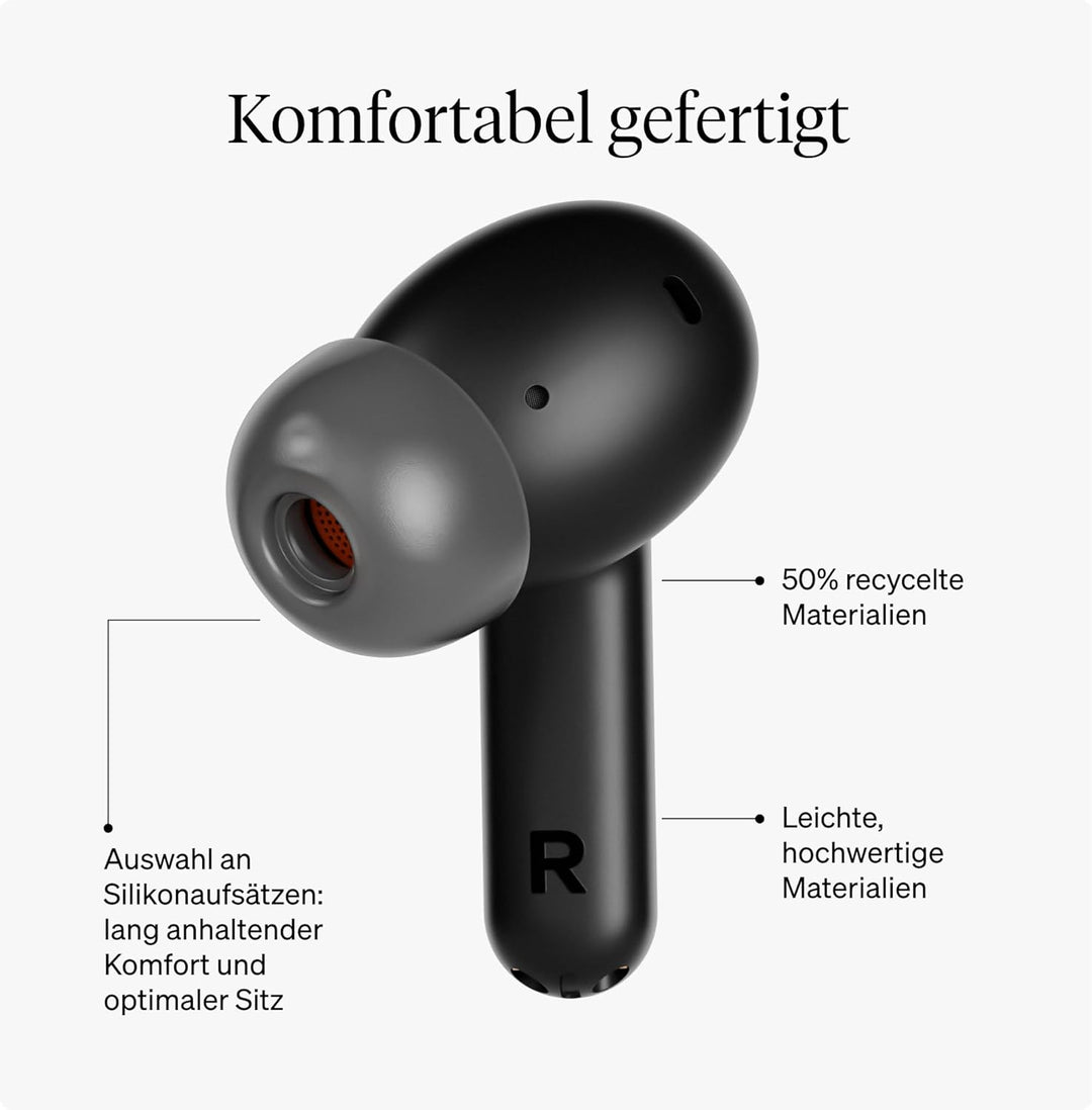 Cambridge Audio Melomania A100 True - Wireless In-Ear Kopfhörer, leicht, Adaptives ANC, aptX™ Lossle