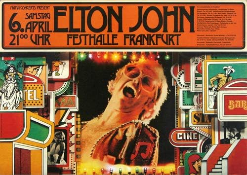 Elton John - Caribou, 1974 » Konzertplakat/Premium Poster | Live Konzert Veranstaltung | DIN A1 «