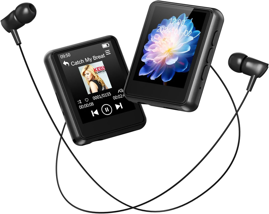 PINHUI 64GB MP3 Player Bluetooth 5.3, Touchscreen, tragbarer Kinder-Musikplayer mit Lautsprecher, UK