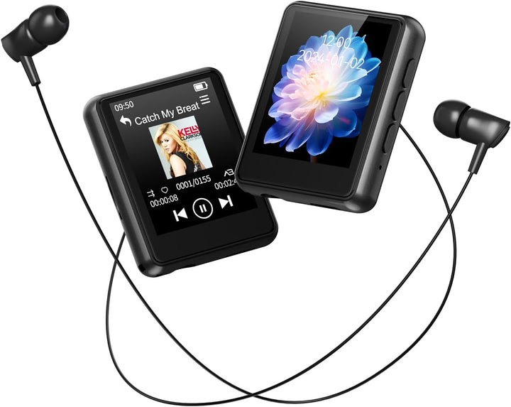 PINHUI 64GB MP3 Player Bluetooth 5.3, Touchscreen, tragbarer Kinder-Musikplayer mit Lautsprecher, UK