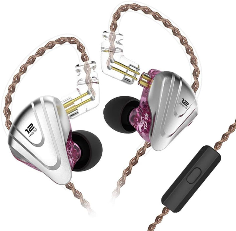 Yinyoo KZ ZSX in Ear Monitor Ohrhörer 1DD 5BA HybrideTreibern, ZSX Kopfhörer IEM 5 Balanced Armature