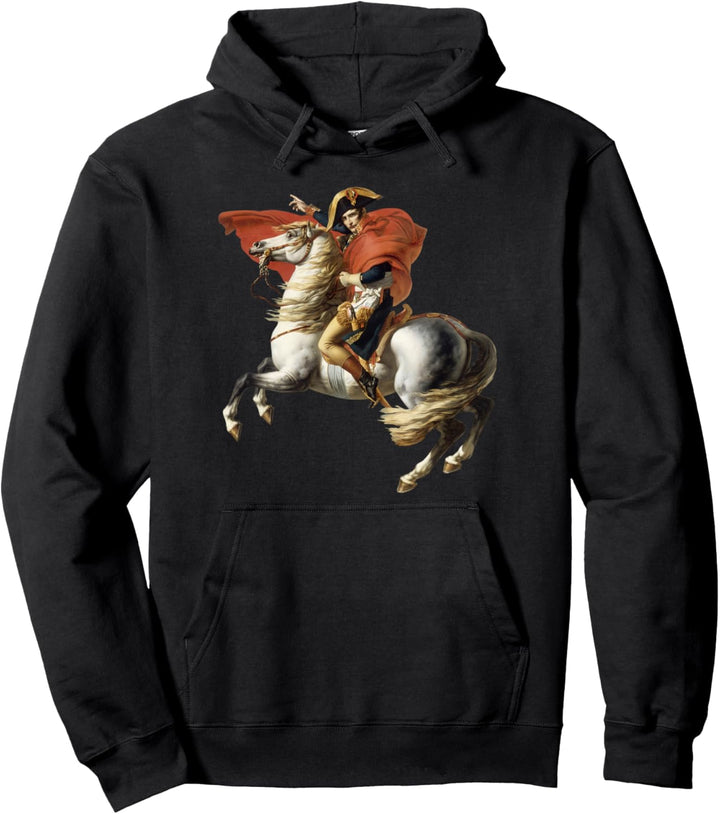Napoleon Bonaparte auf seinem weissen Pferd [Vintage History] Pullover Hoodie