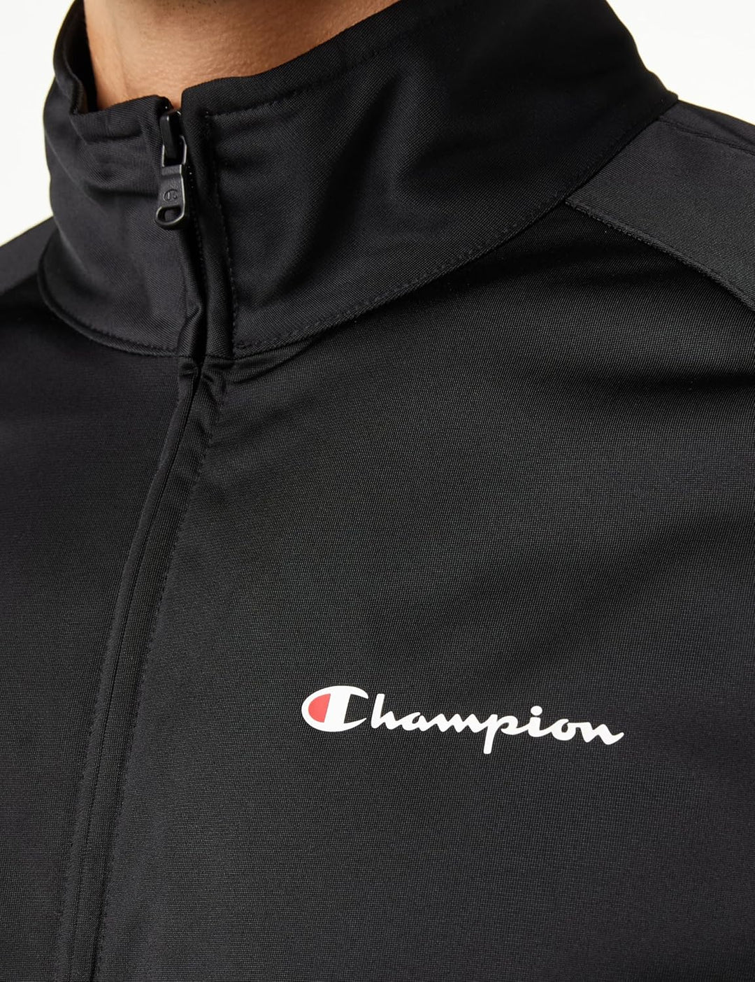 Champion Herren Legacy Tracksuits-Script Logo Poly-warpknit Full Zip Sportanzug M Nero, M Nero