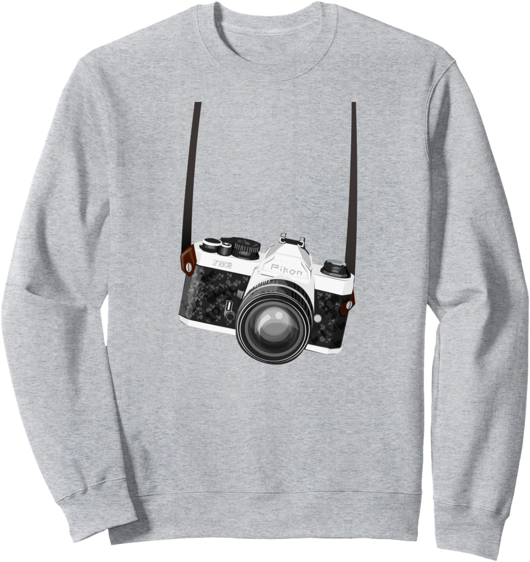 Vintage Fake Tourist Kamera Urlaub Urlaub Fotograf Sweatshirt