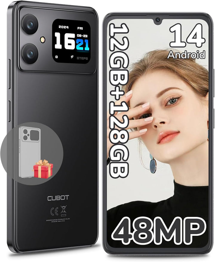 CUBOT A20 Handy Ohne Vertrag Android 14,6.75'' HD+ Octa-Core 90Hz Günstig Smartphone,12GB+128GB/1TB