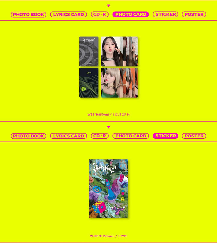 JYP Entertainment - ENTWURF [Light ver.] 2nd Single Album+Folded Poster, JYPK1480