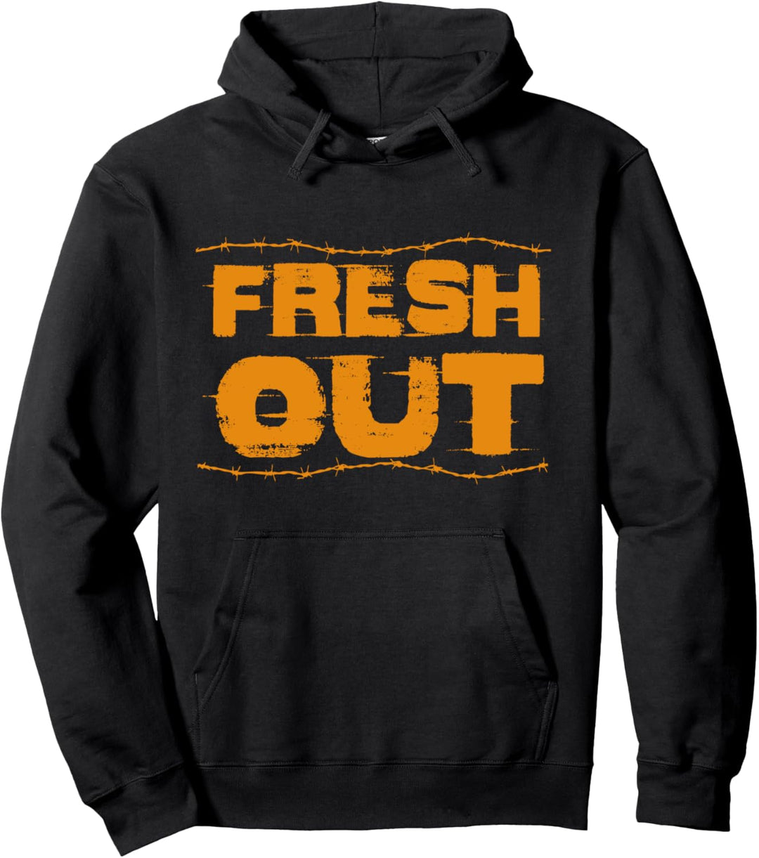 Frisch Aus Dem Gefängnis Häftlich Knasti Insasse Gefangener Pullover Hoodie