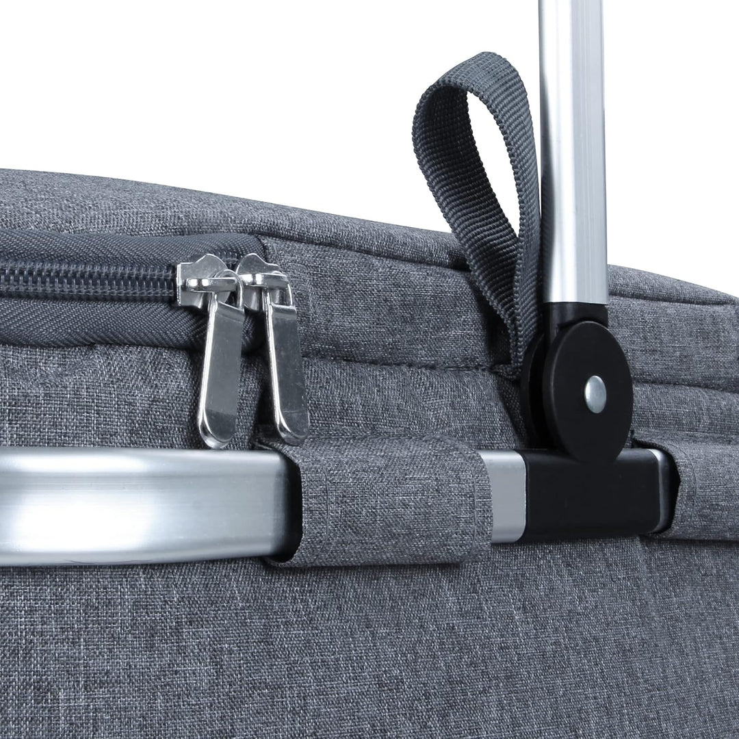 your GEAR Kühlkorb Scivu - isolierter Einkaufskorb - 29 Liter Picknickkorb - Kühltasche mit Tragegri