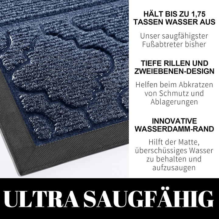 Yimobra Fussmatten – rutschfeste, waschbare, Strapazierfähige Türmatte für Haustüren, Flur, Büro – B