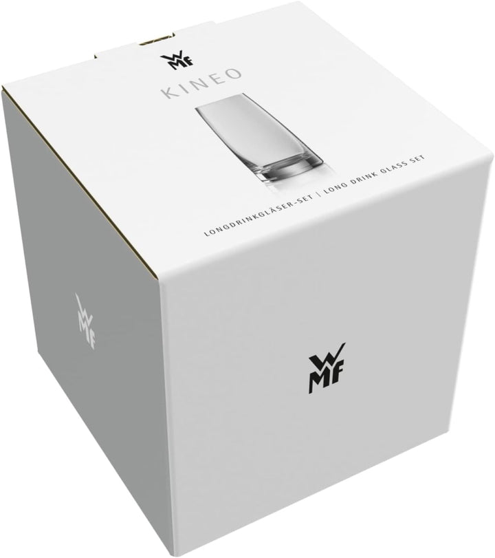 WMF Kineo Longdrinkgläser Set 4-teilig, hohe Trinkgläser, Cocktailglas 360ml, Kristallglas, feiner M