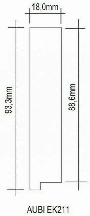 Siegenia SI Aubi A300: Satz PVC-Scharnierabdeckungen für Kunststofffenster und PVC-Balkontüren, weis