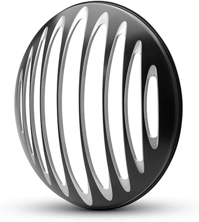 Alchemy Parts Motorrad Blende Scheinwerfer 7" Zoll Schutz Scrambler Projekt Retro - Dicke Gefängnis