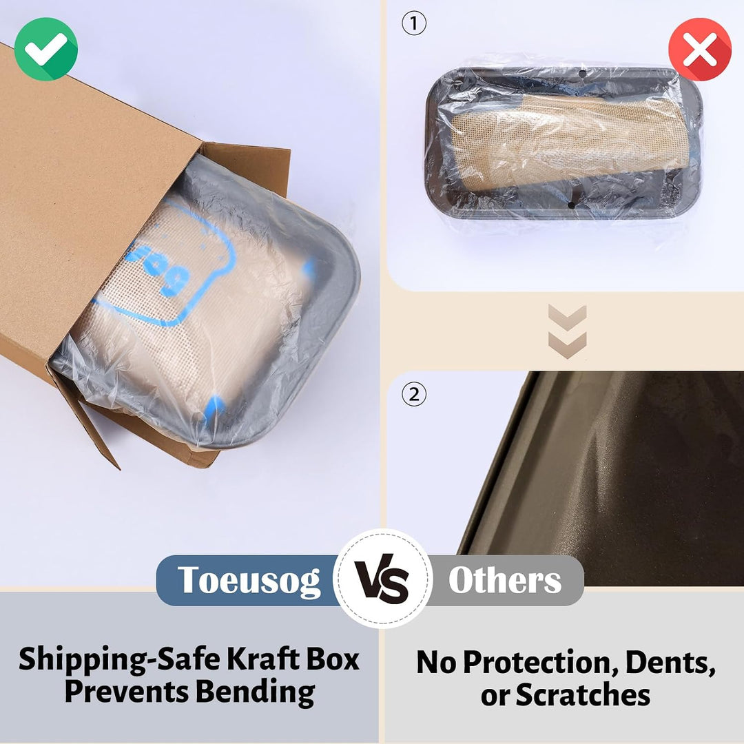 Brotbackform Kasten 2er Set: Kastenform Brot 27x15x7cm Blau, Blau