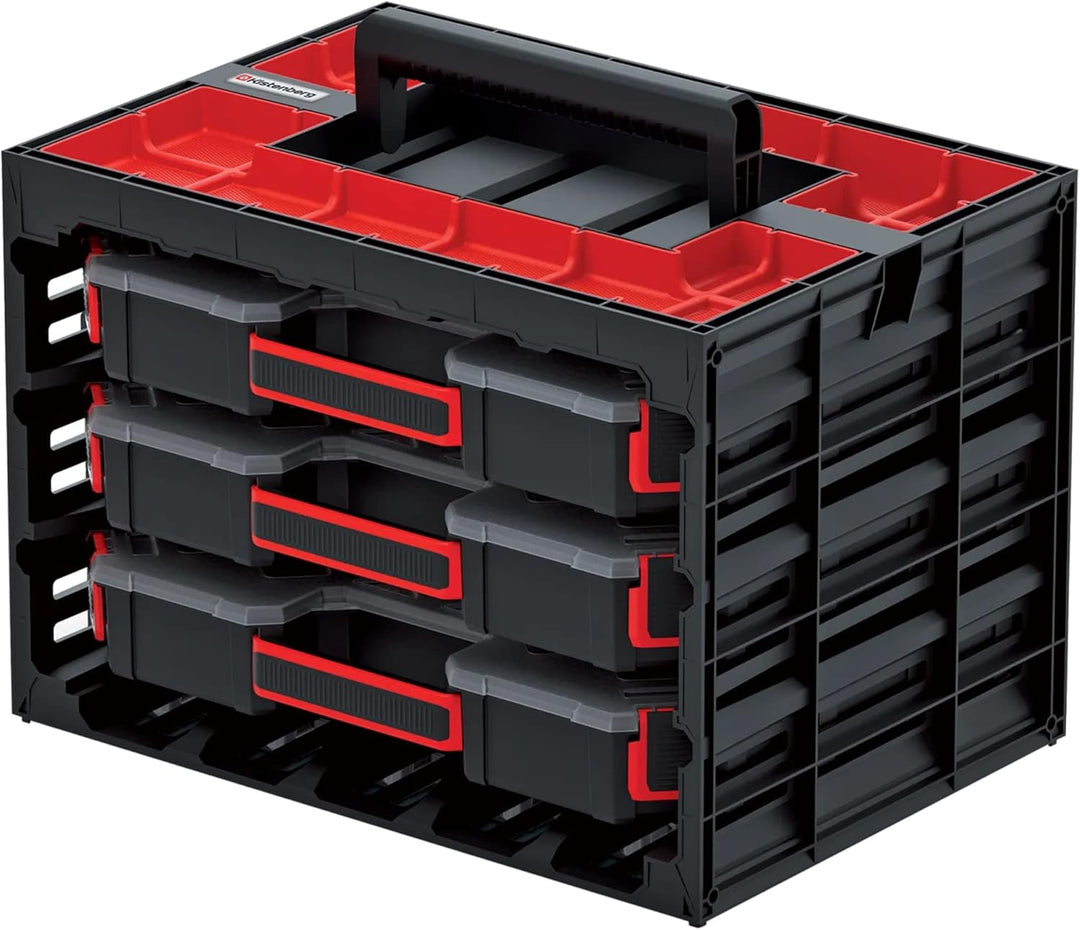 Kistenberg Sortimentskasten SET Werkzeugkoffer Sortierbox Kleinteilemagazin (inklusive 3x Sortiments
