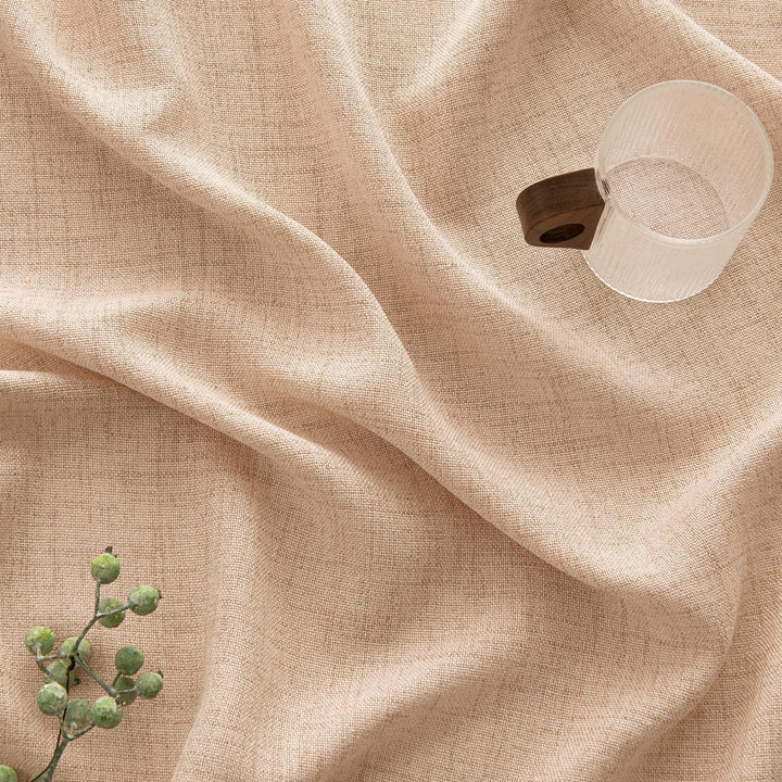MIULEE Wohnzimmer Vorhänge Gardinen Leinen Ösenvorhang Leinenoptik Vorhang Boho Gardine mit Ösen Sem