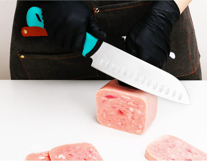 YOUSUNLONG Santoku-Messer - Klinge 177mm - Klinge aus hochwertigem Molybdänstahl - Metzger-Fleischve