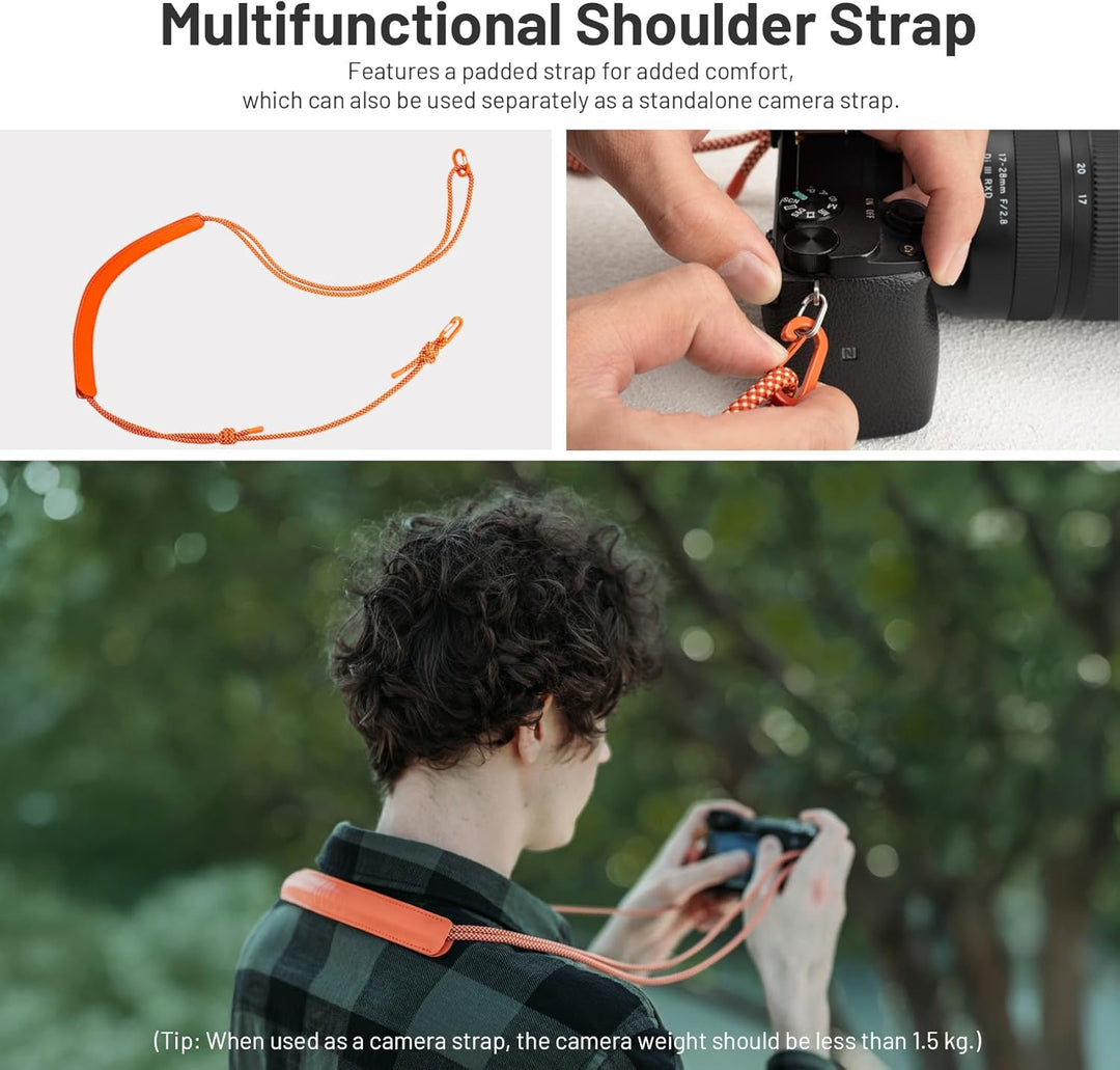 PGYTECH OneGo Kameratasche Beutel mit Kordelzug, Strassenfotografie Stylische Weiche Handetasche Sch