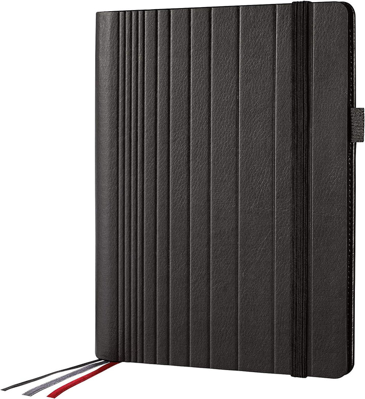 SIGEL CF111 Business Organiser, ca. A5, Kunstleder, schwarz - Conceptum flex DIN A5 Organiser, DIN A