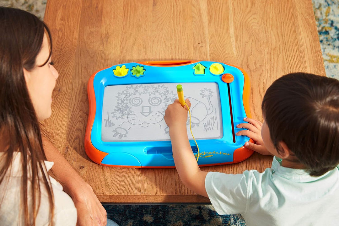 TOMY MegaSketcher Magnettafel für Kinder, Magnet Maltafel, Kinderspielzeug, Zaubertafel, fördert die