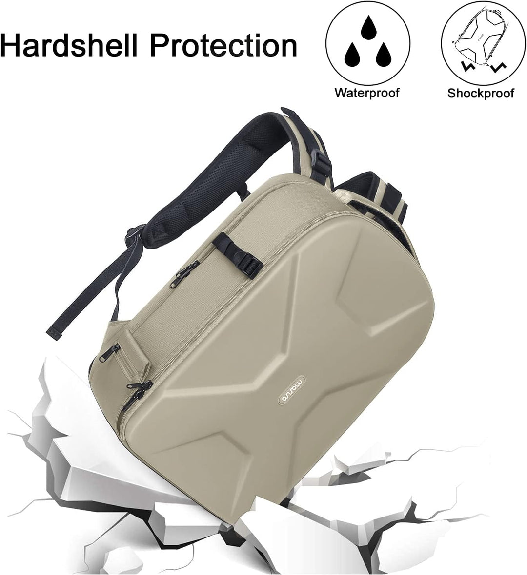MOSISO Kamera Rucksack, DSLR/SLR/Spiegellose Fotografie Kameratasche 15-16 Zoll wasserdichte Hartsch