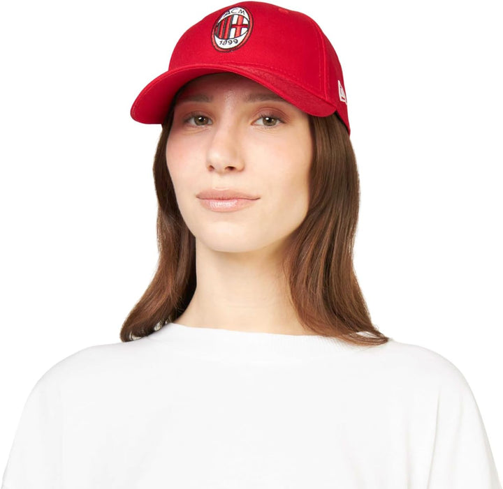 New Era 9Forty Strapback Cap - AC Mailand rot