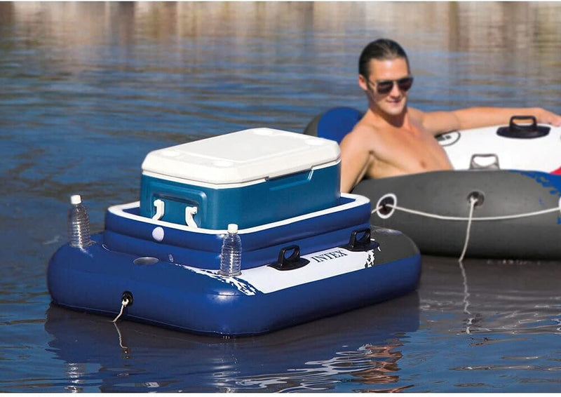 Intex Ab 14 Jahren Aufblasbarer Getränkekühler Mega Chill II 3P, Mehrfarbig, 122 X 97 cm