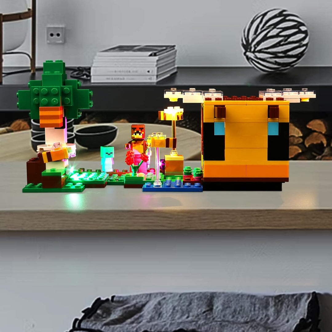 Led Licht Set für Lego 21241 Minecraft Das Bienenhäuschen, Dekoration DIY Beleuchtungsset für Lego T
