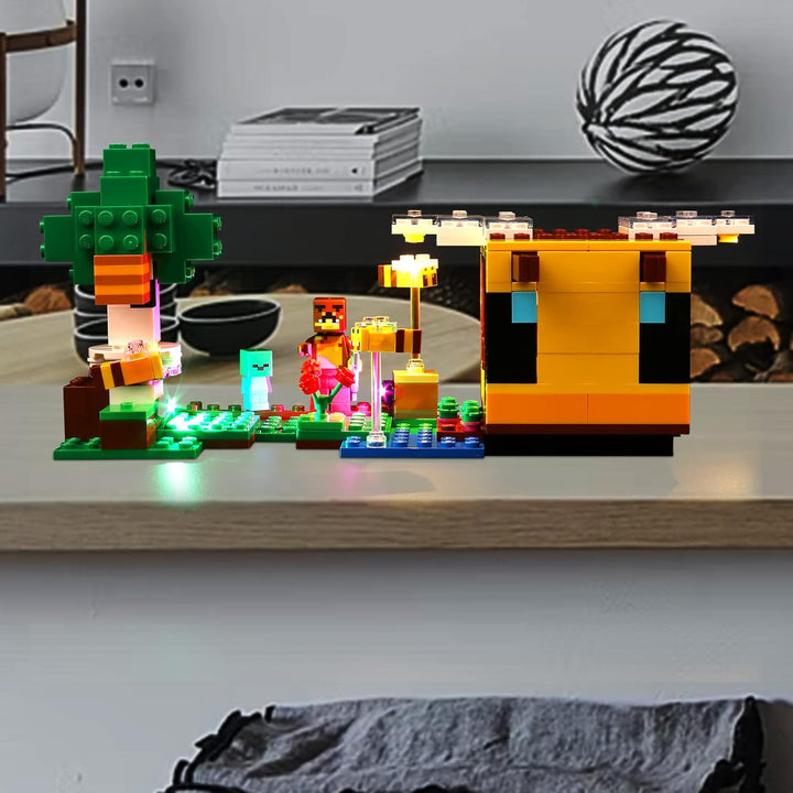 Led Licht Set für Lego 21241 Minecraft Das Bienenhäuschen, Dekoration DIY Beleuchtungsset für Lego T