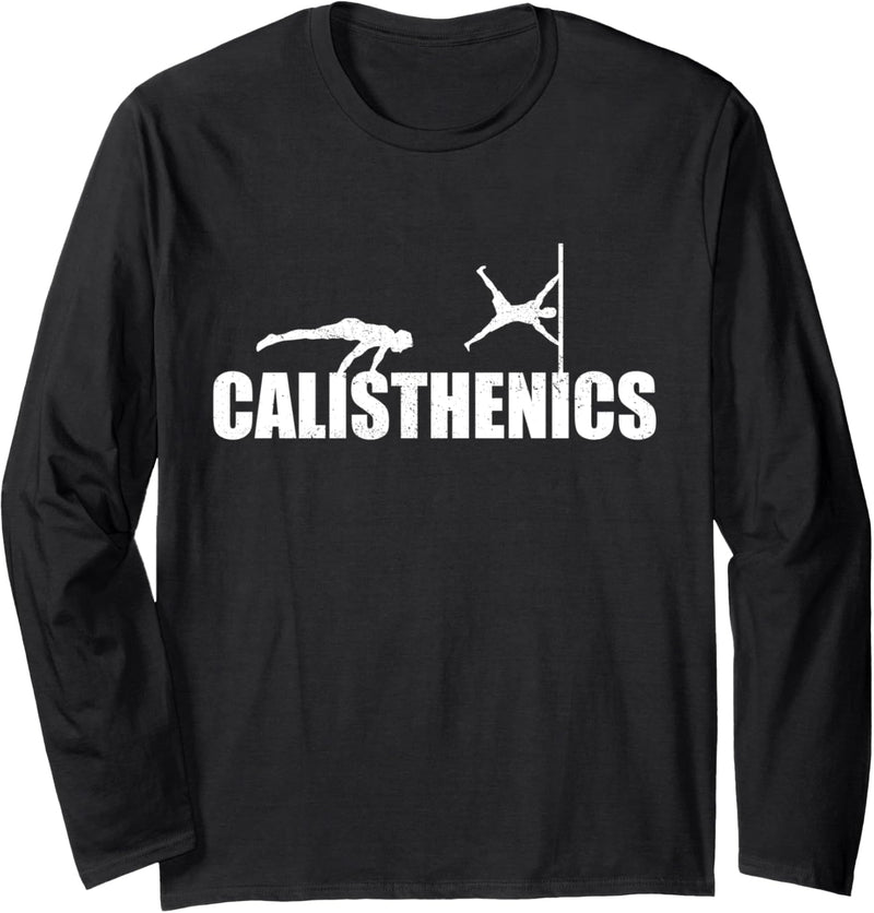 Calisthenics Eigengewicht Übungen Fitness Langarmshirt