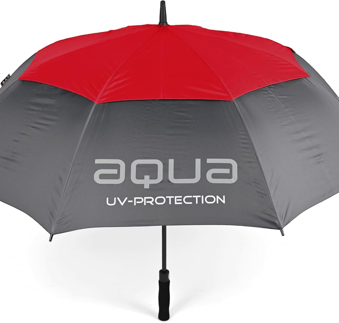 BIG MAX I-Dry Aqua Golf Regenschirm mit UV Schutz - 100% Wasserdicht (Rot)