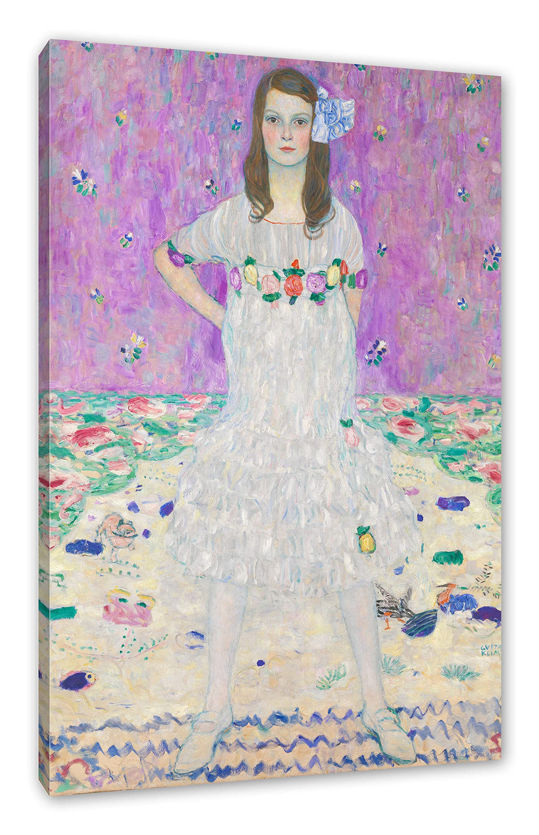 Generisch Gustav Klimt - Mäda Primavesi als Leinwandbild / Grösse: 120x80 cm / Wandbild / Kunstdruck