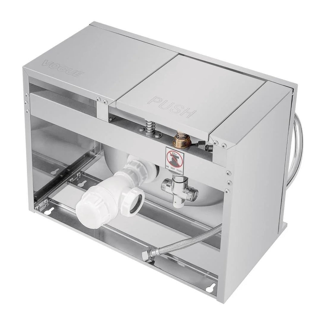 Vogue GL280 Edelstahl-Spüle mit Kniebetätigung, 185(H) x 440(W) x 330(D)mm