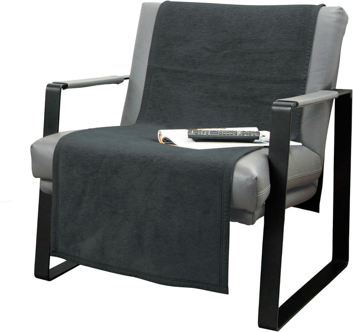 Erwin Müller Sesselschoner, Sofaläufer, Sofaschoner dunkelgrau Grösse 50x200 cm - strapazierstark, w