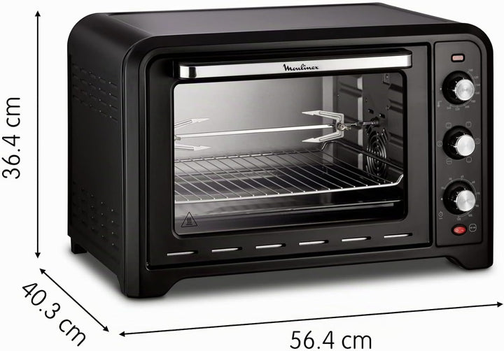 Moulinex ox485810 Backofen Optimo Schwarz 39 L Umluft dreht sich Brosche 2000 W 2000 W 39 L