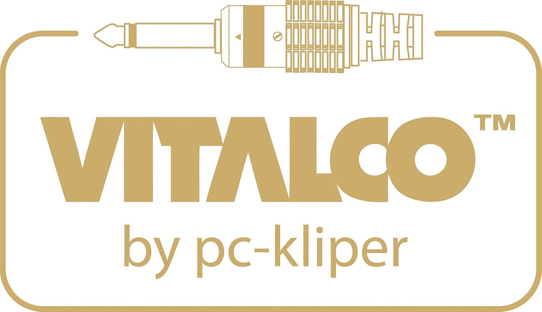 VITALCO 2x XLR Stecker auf 2x 6.3mm TS Klinke Kabel 3m Mikrofonkabel 3 Polig Männlich auf Mono Klink